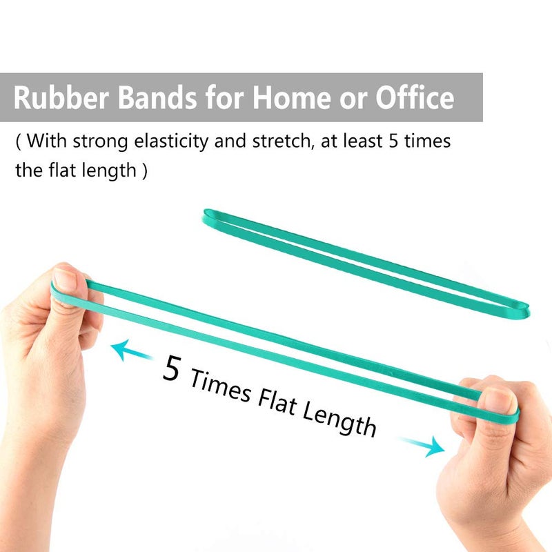 Coopay 12 Inches Extra Large Rubber Bands, 30 Pieces Heavy Duty Trash Can Band Bulk, Strong Elastic for Office Supply School Home, Garbage Cans, File Folders (Green) - Image 3